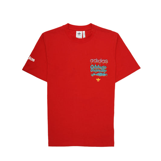 ADIDAS Red Celebrate Originals Graphic T-Shirt