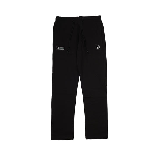 PUMA MERCEDES AMG Black Logo Patch Heritage Fleece Jogger Pants