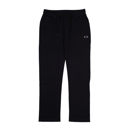 ARMANI EXCHANGE Black Essential Logo Drawstring Sweatpants