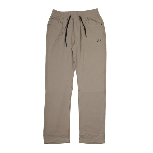 ARMANI EXCHANGE Khaki Beige Drawstring Logo Jogger Pants