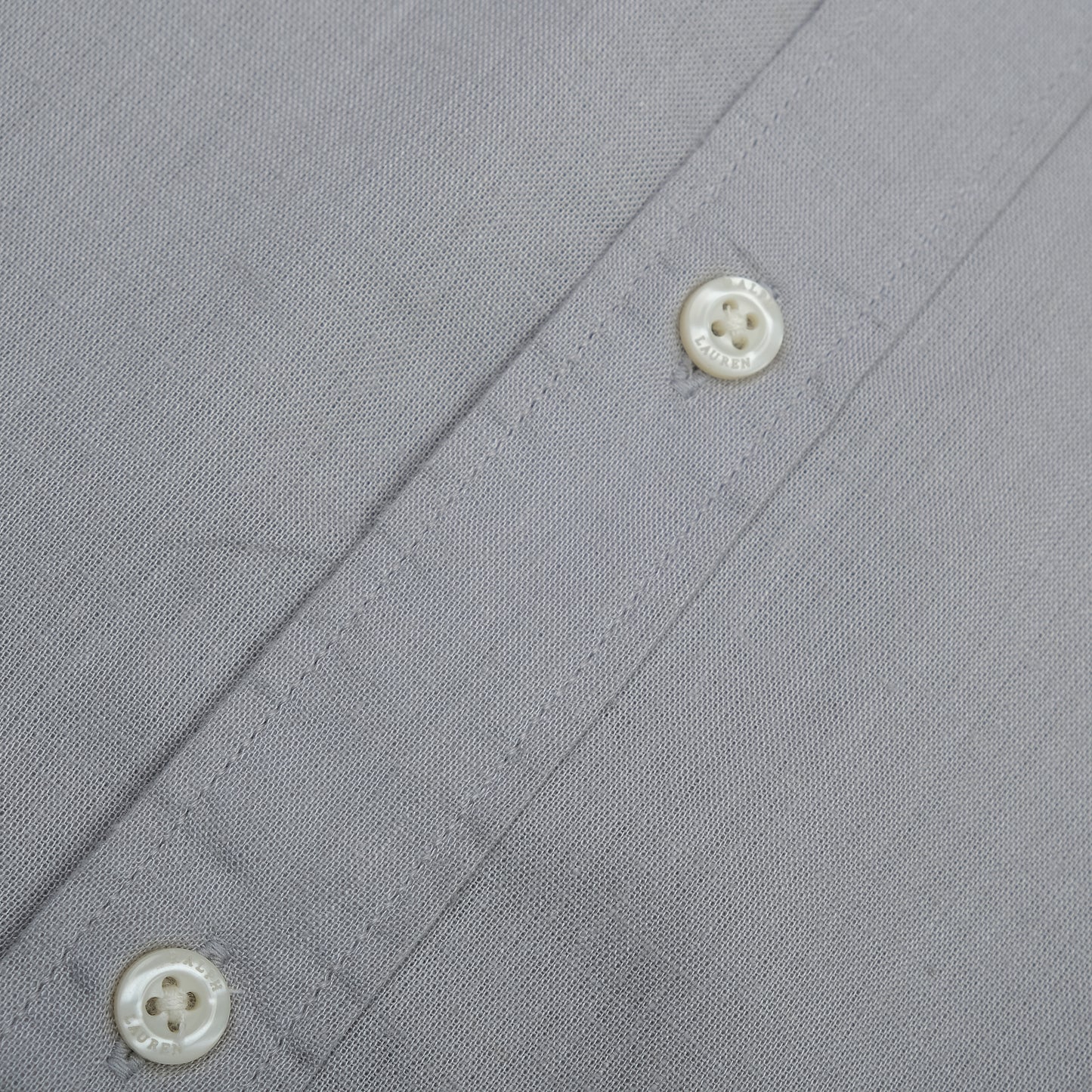 POLO RALPH LAUREN Misty Slate Tailored Fit Long Sleeve Button-Up Shirt