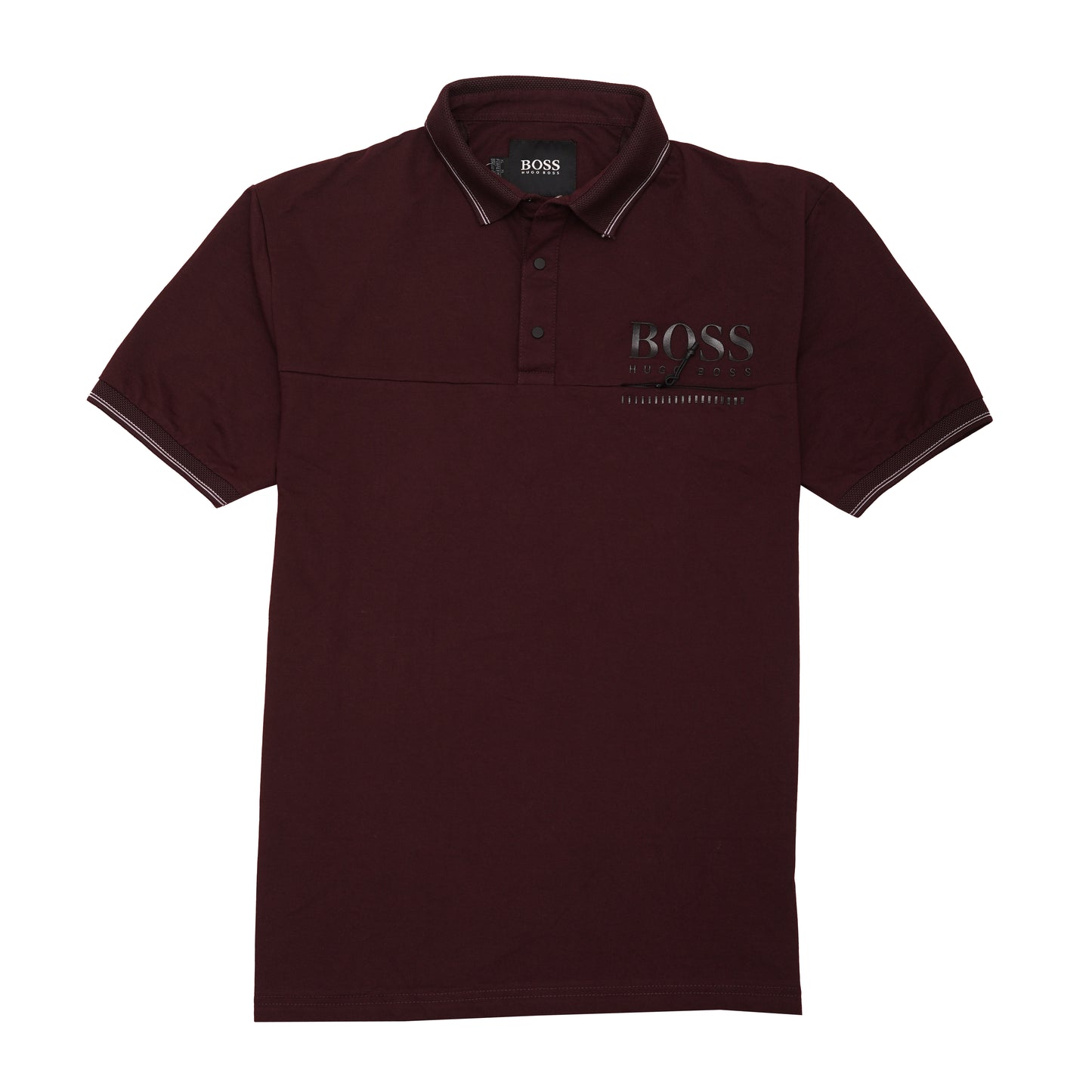 BOSS Burgundy Classic Fit Polo Shirt