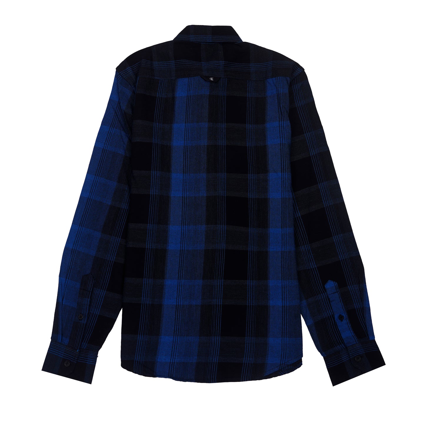 CALVIN KLEIN Enchanted Azure Tailored Fit Long Sleeve Flannel Shirt