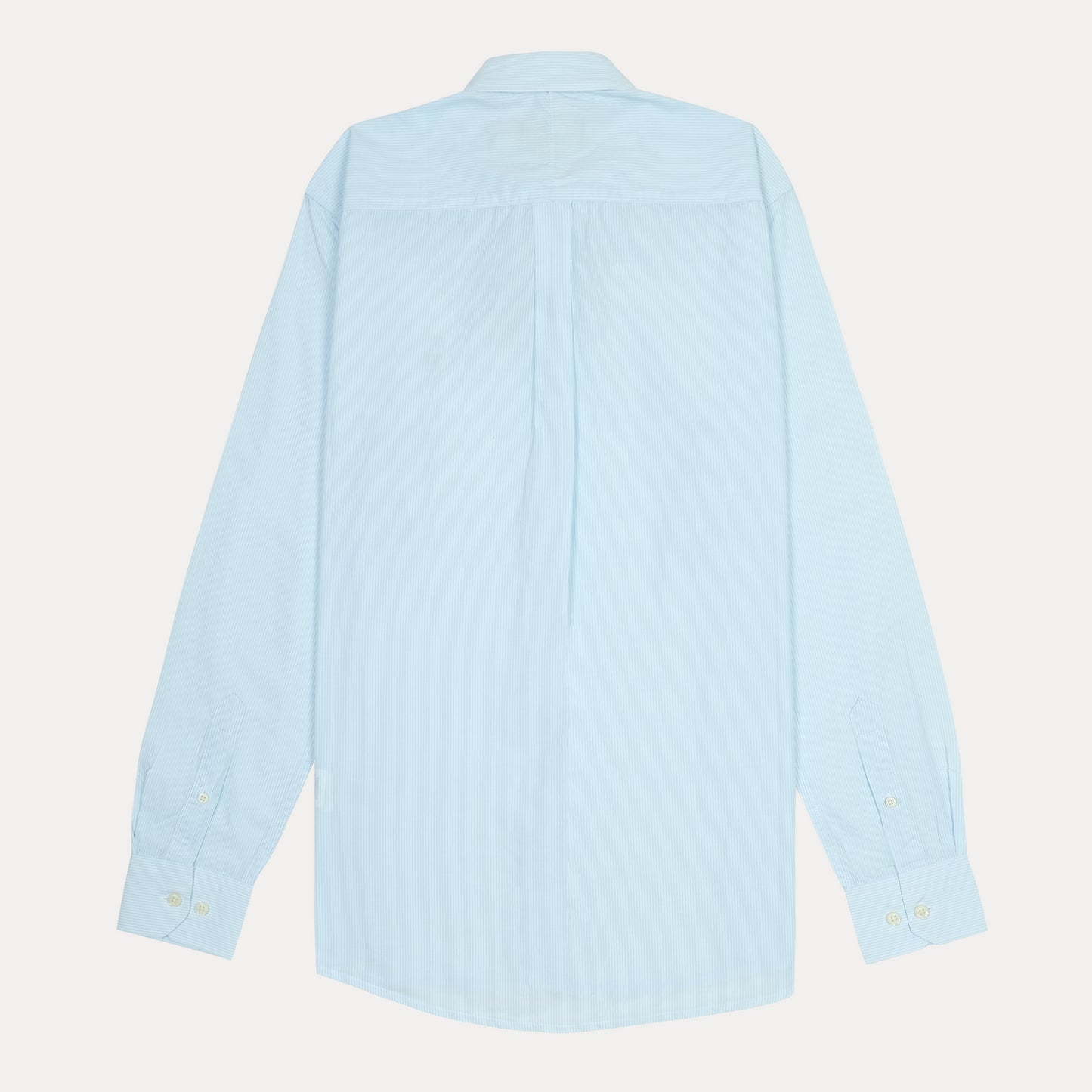 POLO RALPH LAUREN Tranquil Teal Custom Fit Long Sleeve Striped Dress Shirt