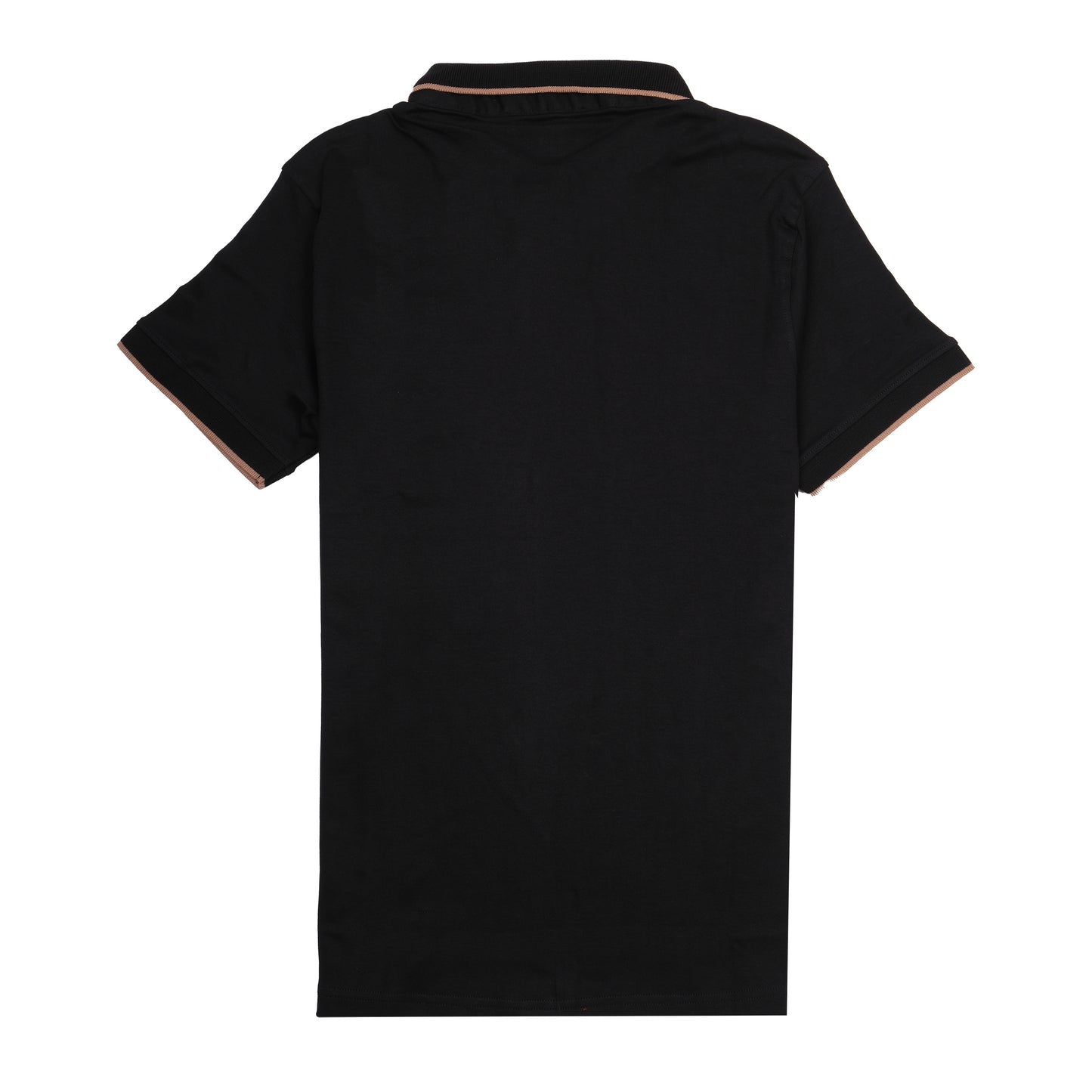 DOLCE&GABBANA Black Polo with Gold Logo Embroidery