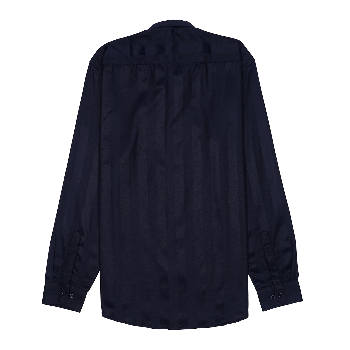 ZARA Lucent Cobalt Echo Tailored Fit Long Sleeve Satin Shirt