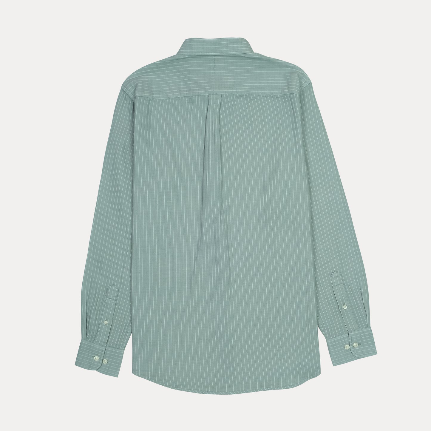 POLO RALPH LAUREN Tranquil Teal Custom Fit Long Sleeve Striped Button-Down Shirt