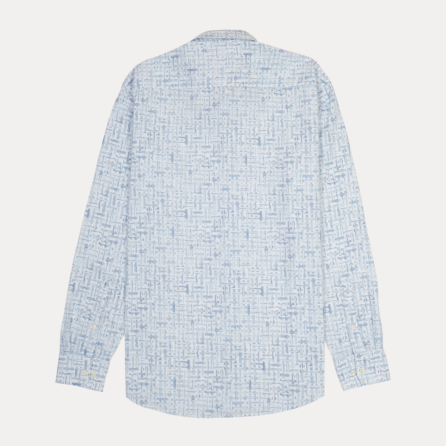 TOMMY HILFIGER Celestial Aqua Tailored Fit Long Sleeve Button-Up Shirt
