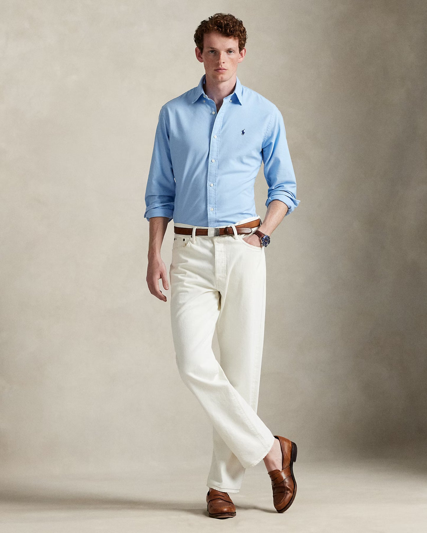 POLO RALPH LAUREN Serene Dark Sky Classic Fit Long Sleeve Button-Down Shirt