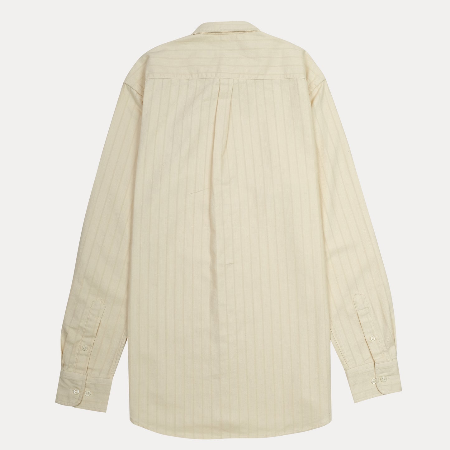 POLO RALPH LAUREN Silken Biscotti Tailored Fit Long Sleeve Striped Shirt