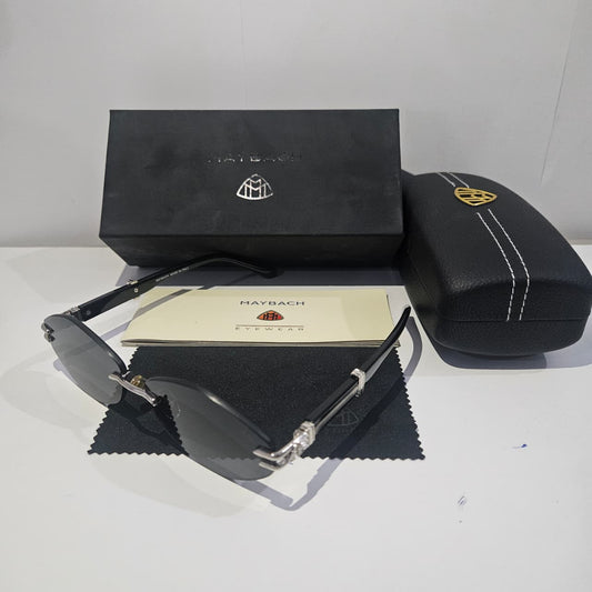 MAYBACH Luxe Black Sunglasses with Case