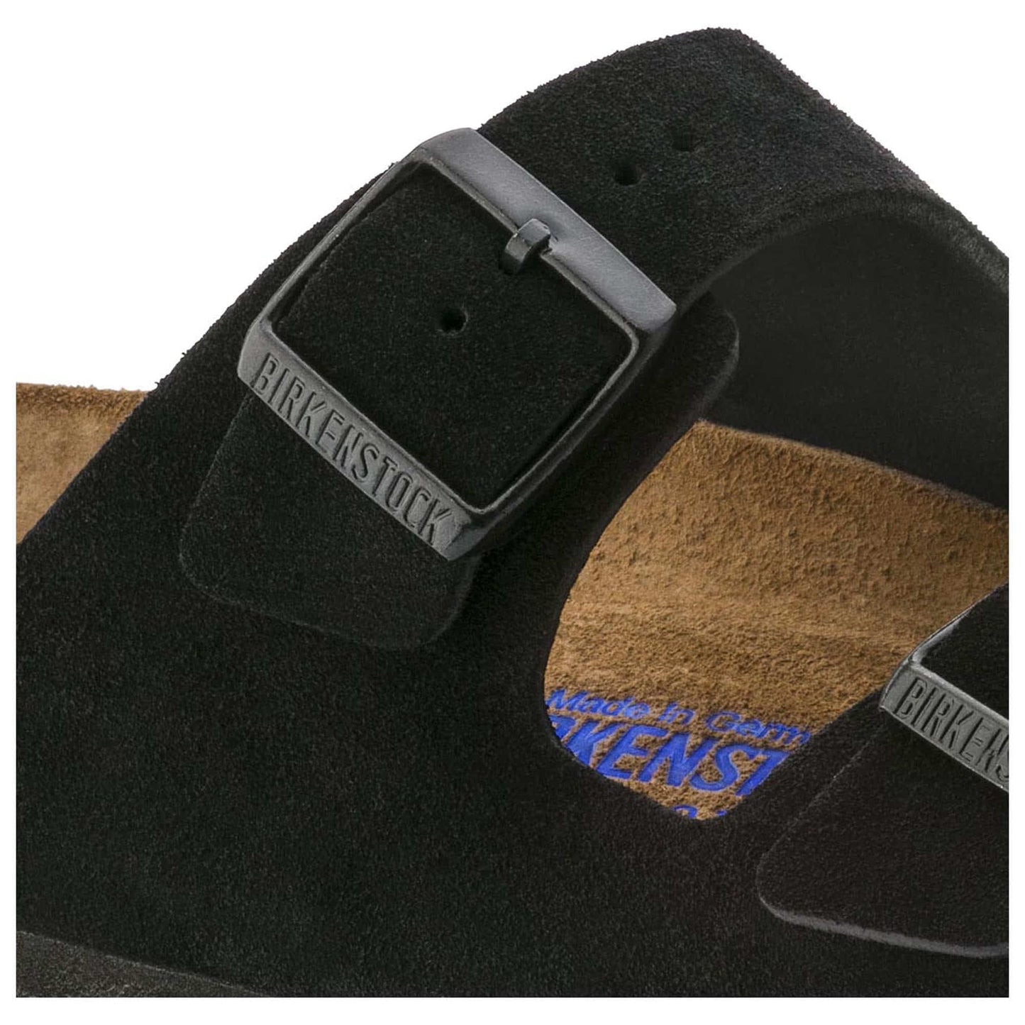 Birkenstock Arizona Soft Footbed Suede Leather Black