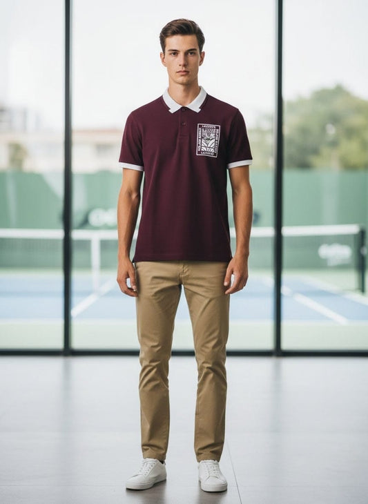 Lacoste Classic Fit Polo Shirt with Graphic Print