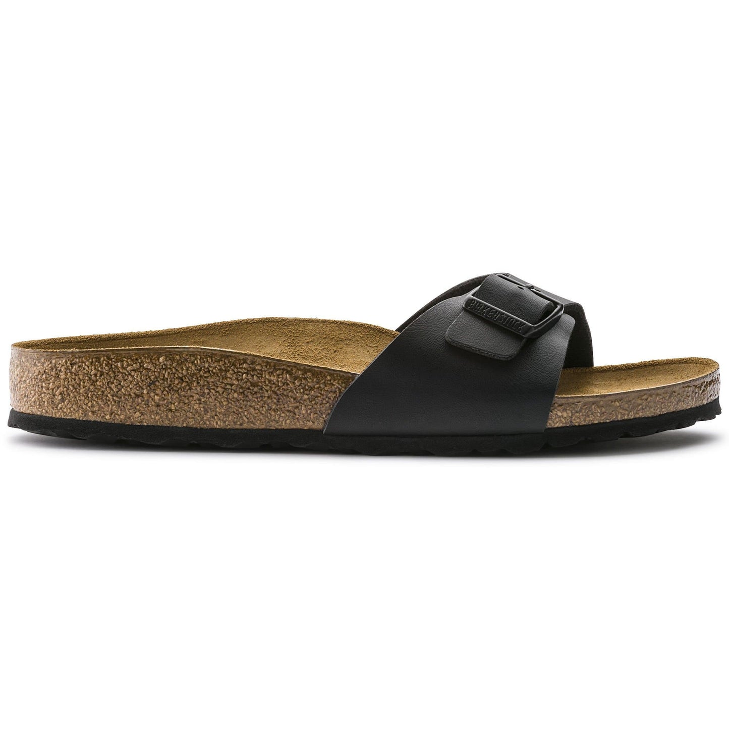 BIRKENSTOCK Midnight Onyx Luxe Leather Slide Sandals