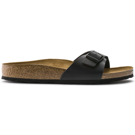 BIRKENSTOCK Midnight Onyx Luxe Leather Slide Sandals