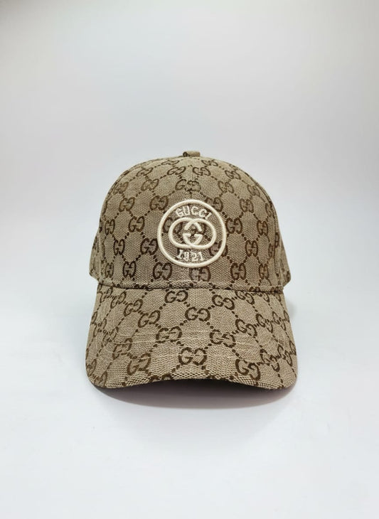 GUCCI Sandstone Luxe Monogrammed Baseball Cap
