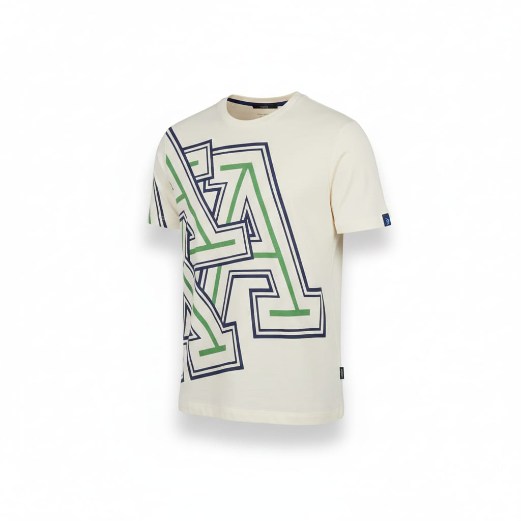 ARMANI EXCHANGE Radiant Pearl Graphic Fit Short Sleeve T-Shirt