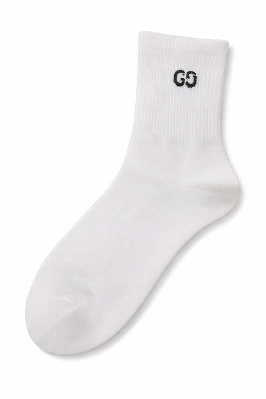 GUCCI Glimmering Quartz Luxe Logo Mid-Crew Socks