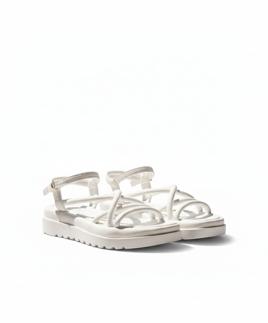 ZARA Ethereal Pearl Chic Strappy Platform Sandals