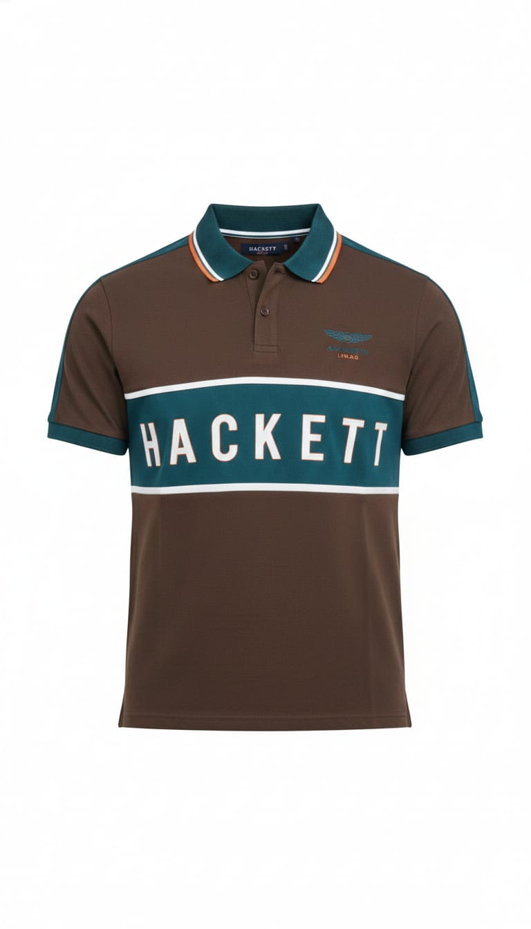 HACKETT Color Block Polo Shirt