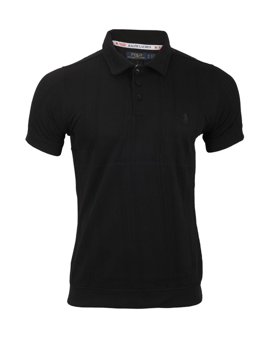 RALPH LAUREN Black Classic Cotton Slim Fit Polo Shirt