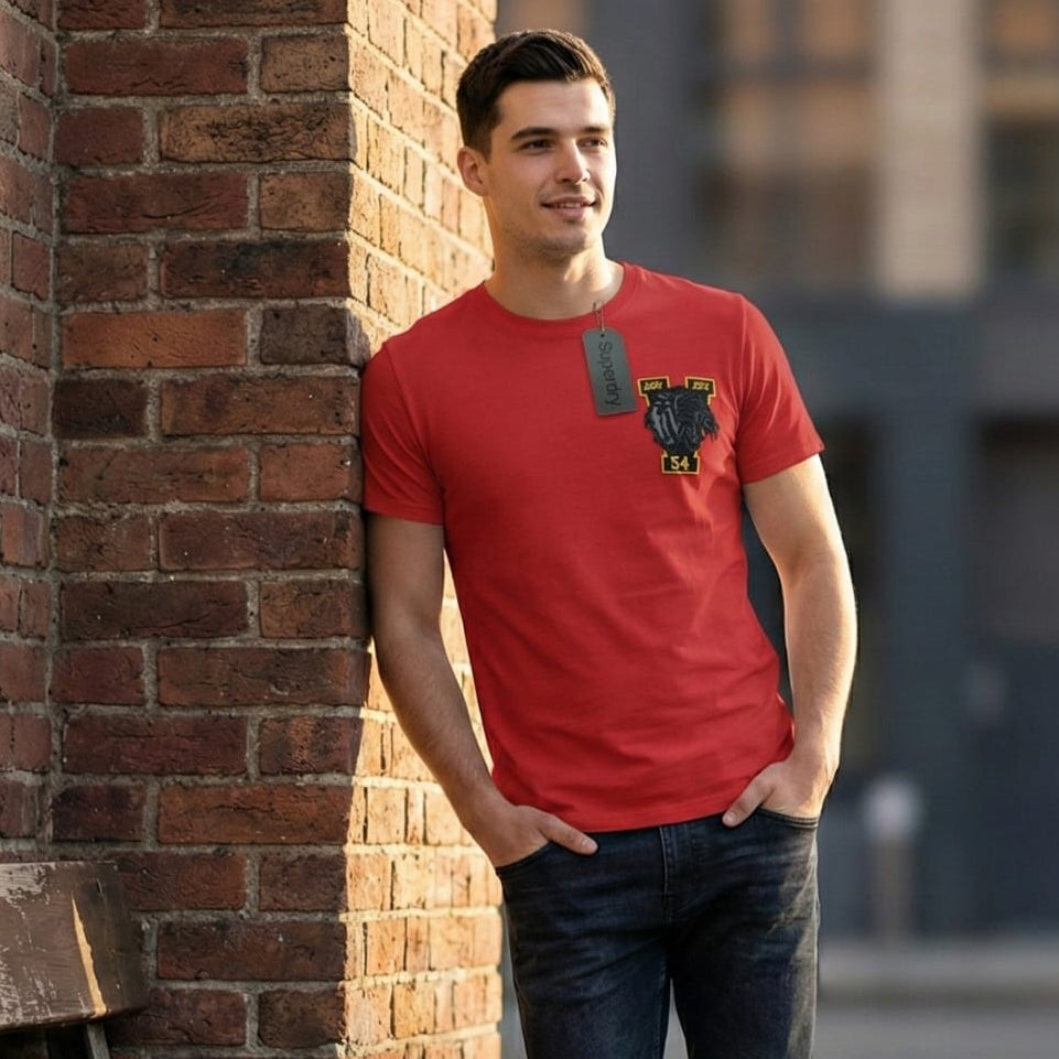 Superdry Graphic Print T-Shirt in Red BackPrint