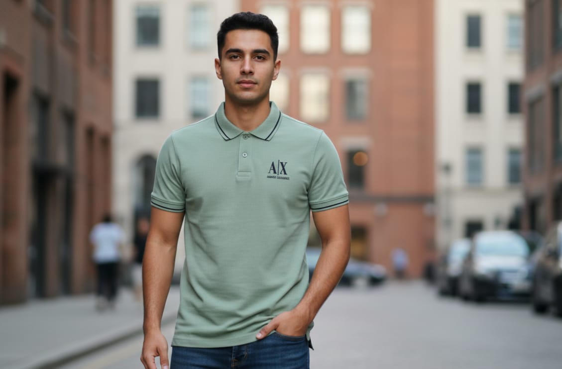 A|X Mystic Fern Tailored Fit Polo Shirt