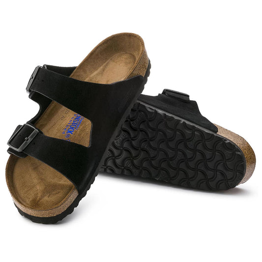 Birkenstock Arizona Soft Footbed Suede Leather Black