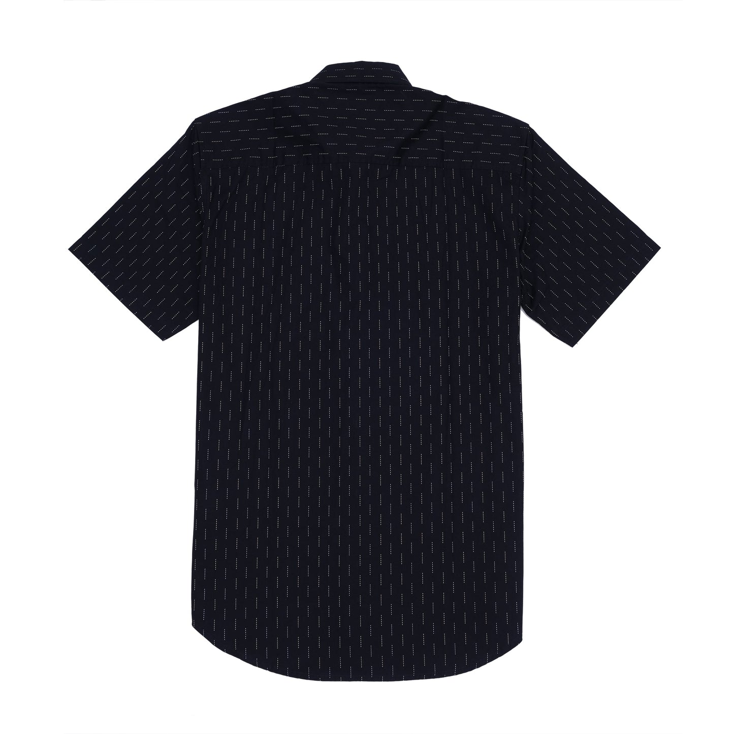 Nautica Classic Fit Navy Geometric Print Short Sleeve Shirt