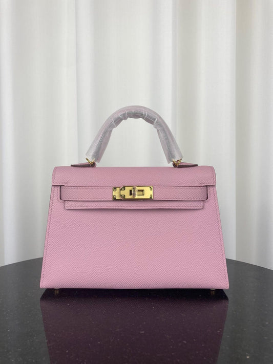 HERMÈS Birkin COUTURE Blush Petal Structured Leather Handbag (IMPORTED)