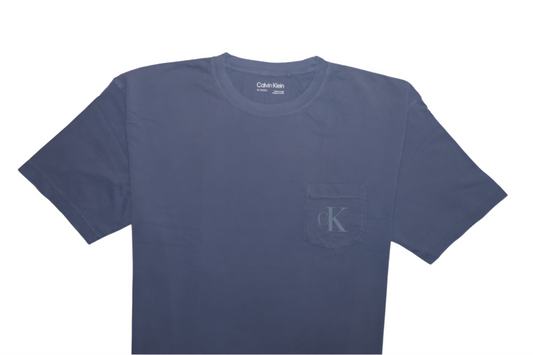 CALVIN KLEIN Enchanted Teal Tailored Fit Short Sleeve T-Shirt