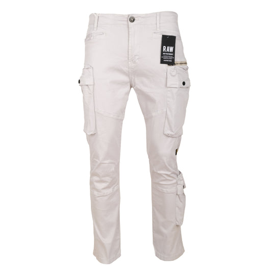 G-STAR RAW Off White Premium Tapered Cargo Pants