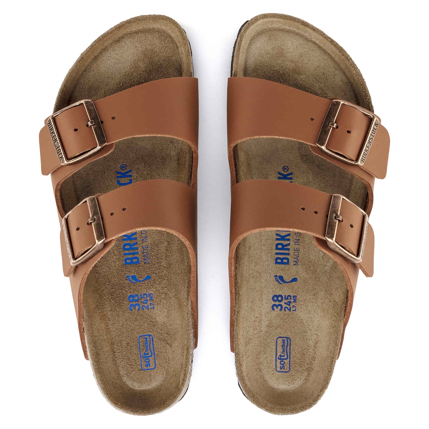 BIRKENSTOCK Seraphic Amber Drift Luxe Soft Footbed Double-Buckle Sandals