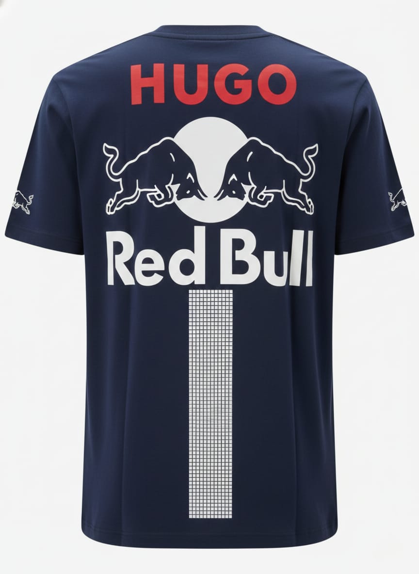 HUGO BOSS x RED BULL Graphic Logo Drop Shoulder T-Shirt