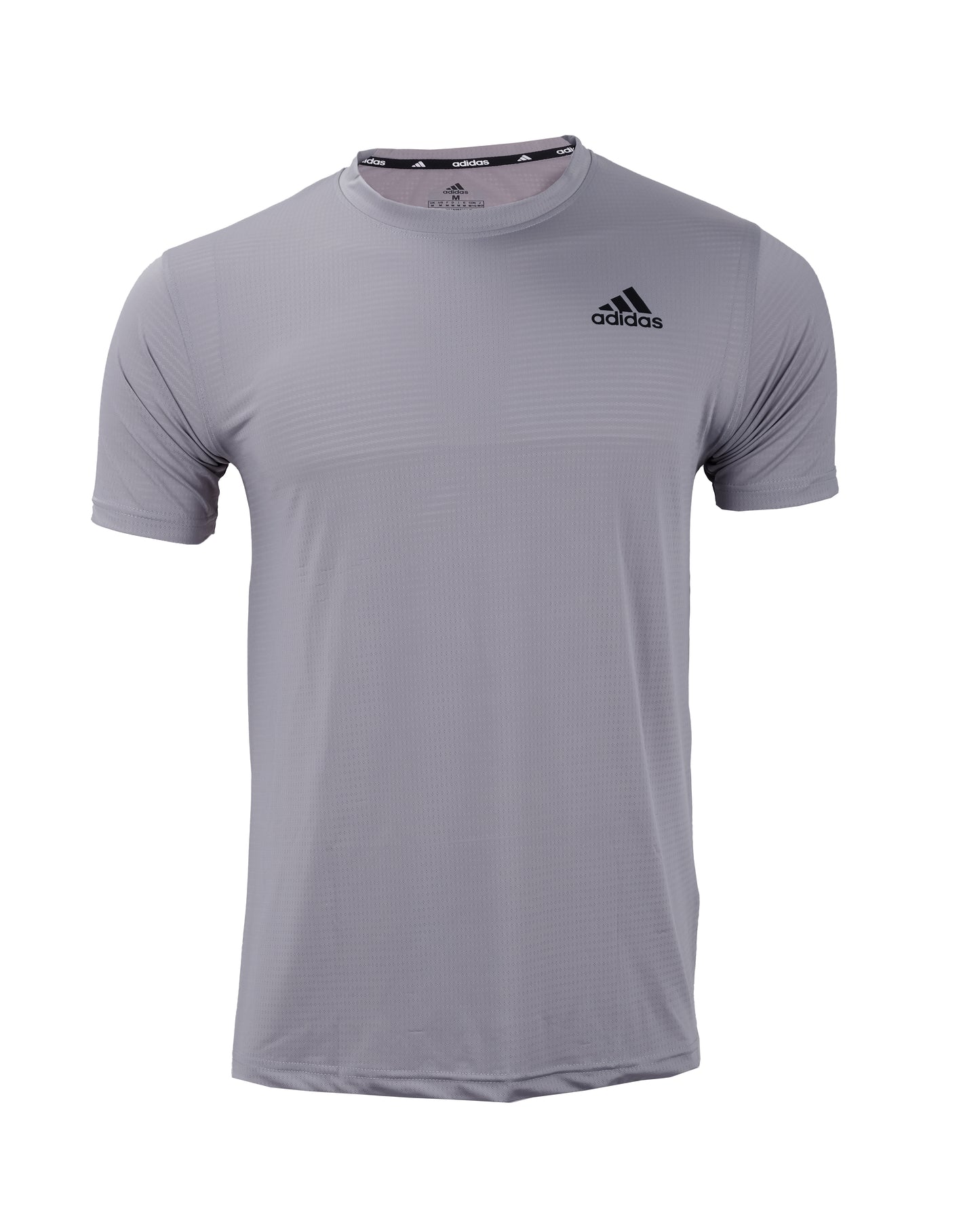 ADIDAS Light Grey D4T Performance Short Sleeve Sports T-shirt