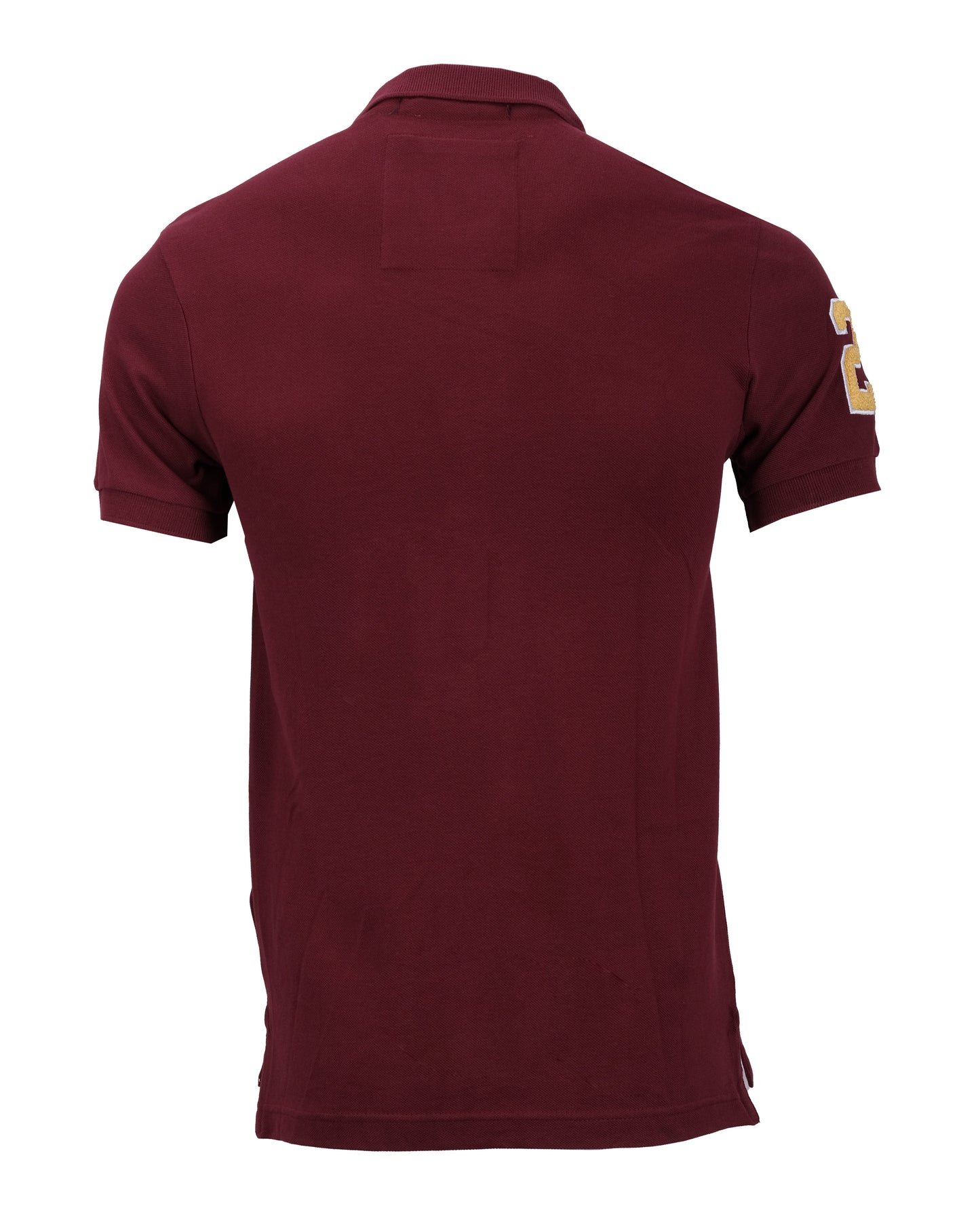 SUPERDRY Burgundy Superstate Athlet Embroidered Polo Shirt