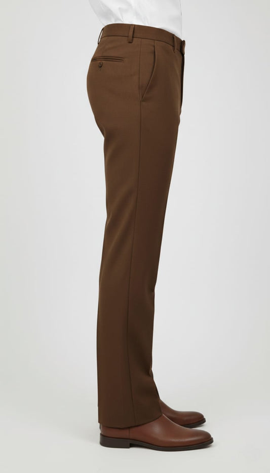 SCOTCH & SODA Sienna Clay Tailored Straight Fit Trousers
