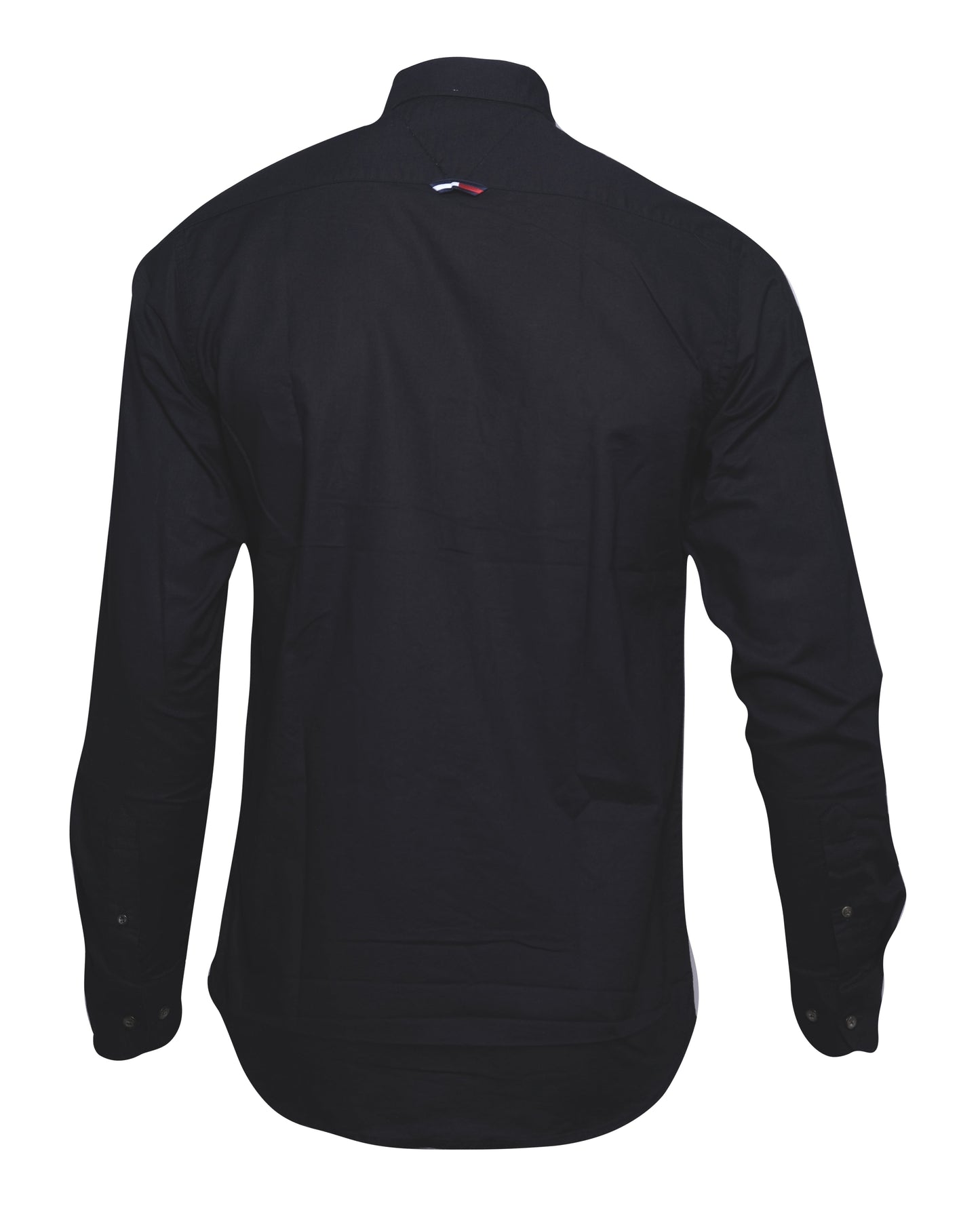 TOMMY HILFIGER Black Classic Fit TH Logo Oxford Long Sleeve Shirt