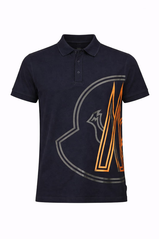 MONCLER Celestial Onyx Tailored Fit Short Sleeve Piqué Polo Shirt