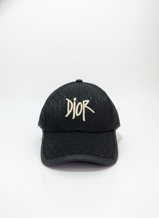 DIOR Obsidian Luxe Logo Cap & Hoodie Ensemble