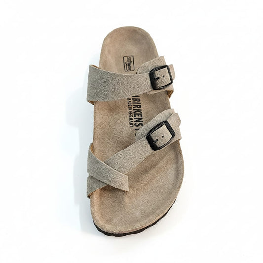 BIRKENSTOCK Serene Dune Luxe Soft Footbed Sandals