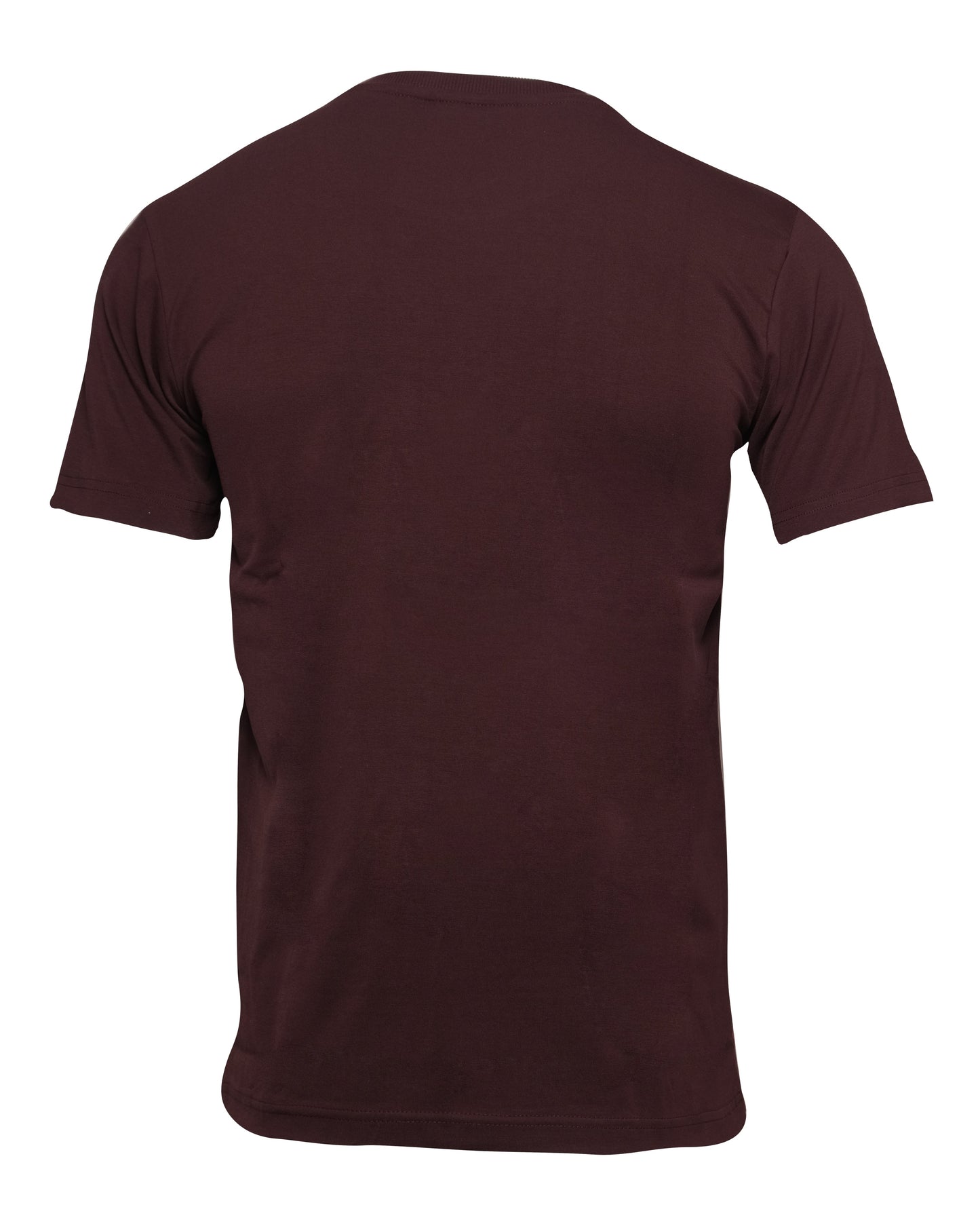 EMPORIO ARMANI EA7 Burgundy Pink Leaf Print Graphic T-shirt