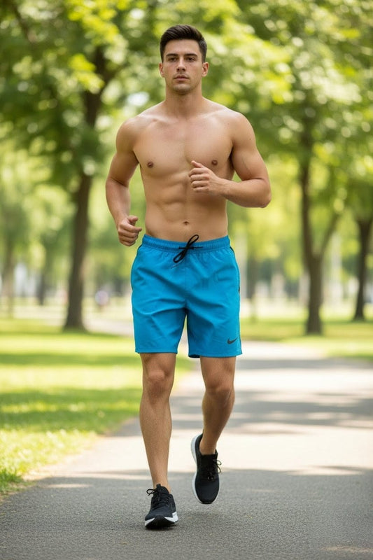 Nike Men's Dri-FIT Running Shorts in Bright Blue