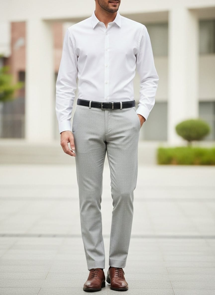 Calvin Klein Slim Fit Grey Dress Pants