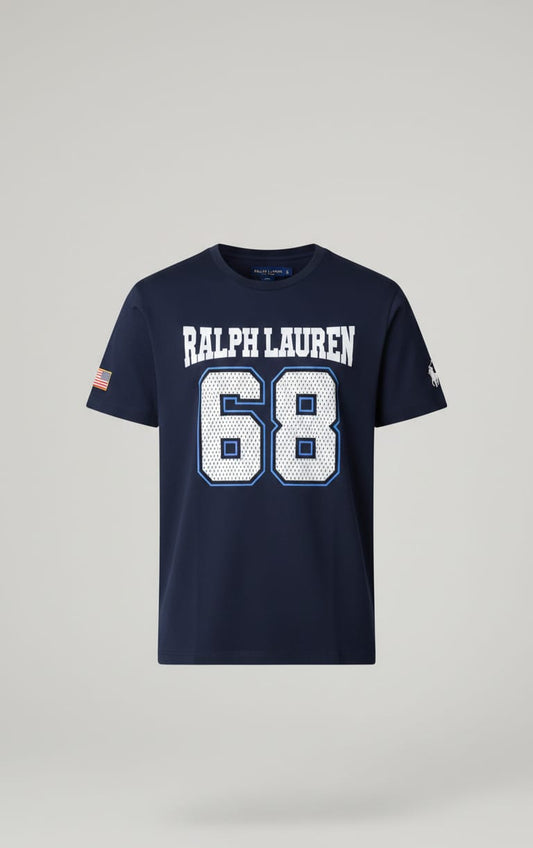 RALPH LAUREN Ethereal Azure Casual Fit Short Sleeve Graphic Tee