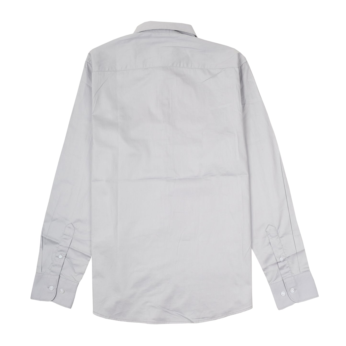 A|X Armani Exchange Light Grey Classic Long Sleeve Cotton Shirt