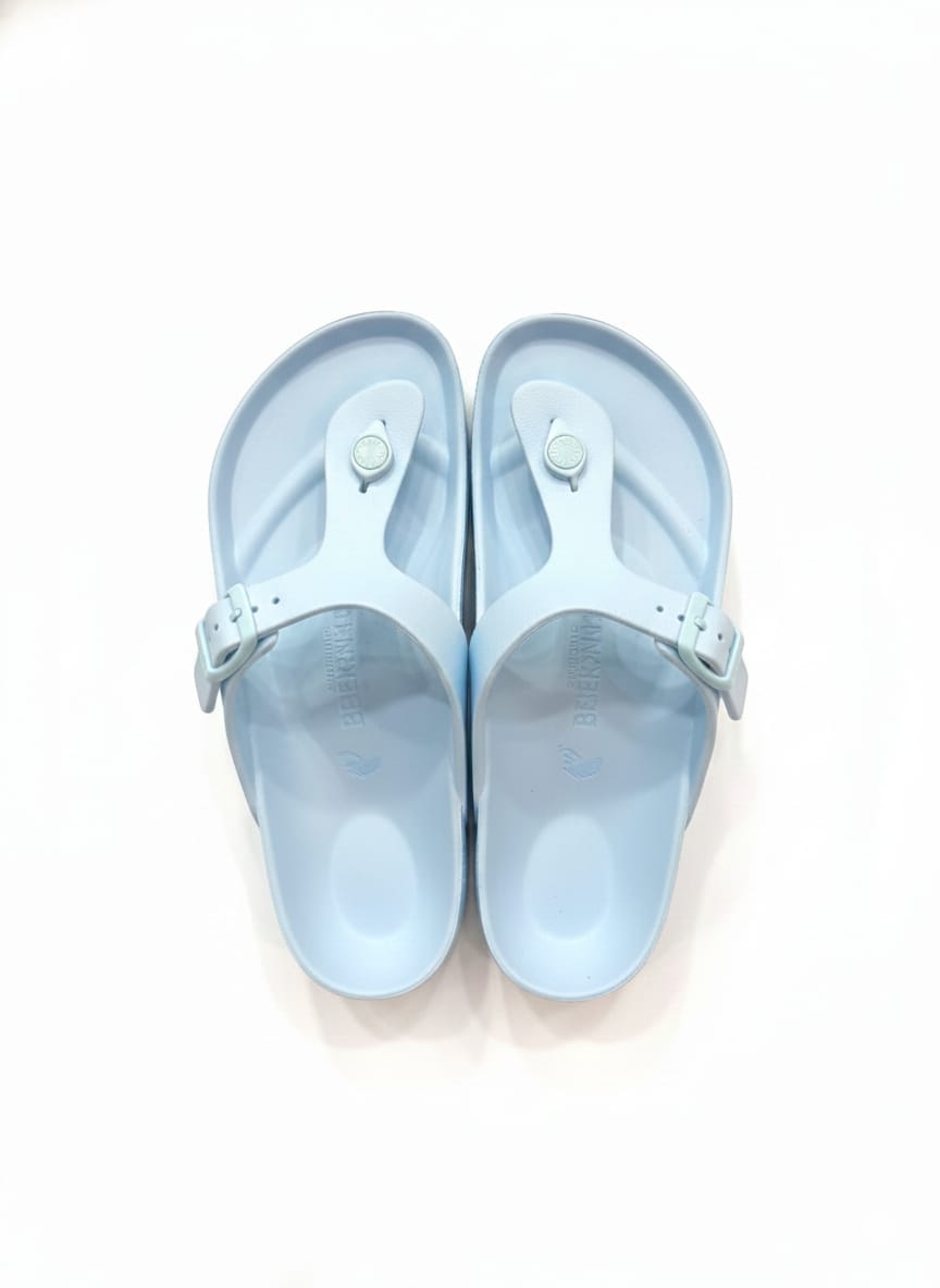 BIRKENSTOCK Serene Azure Luxe Soft Footbed Sandals