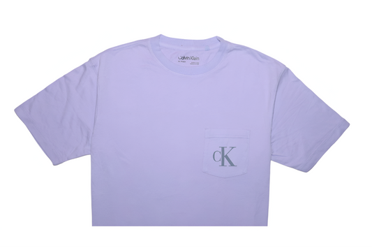 CALVIN KLEIN Dreamy Amethyst Relaxed Fit Short Sleeve T-Shirt