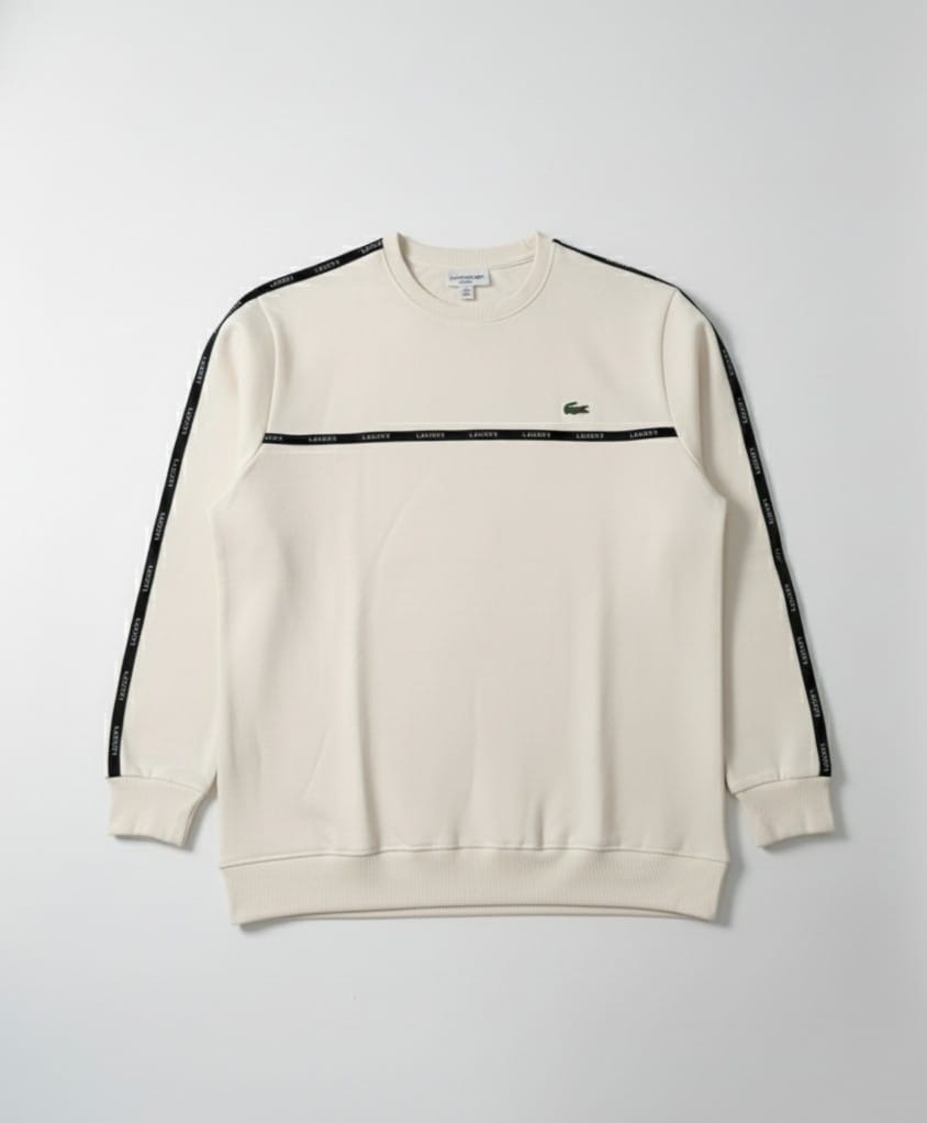 Lacoste Classic Stripe Crewneck Sweatshirt