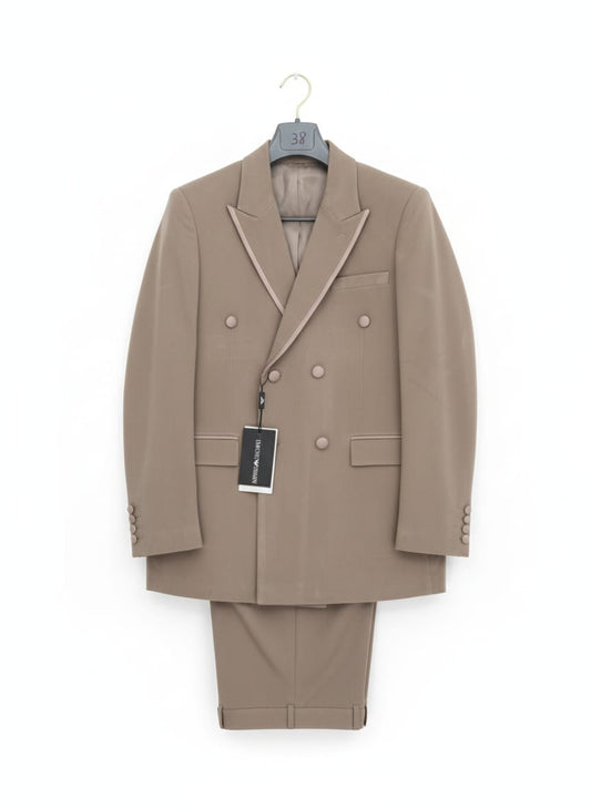 Armani Exchange-Breasted Beige Suit (Extremely Premium)